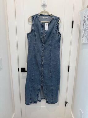 Abercrombie & Fitch Light Blue Washed Denim Top